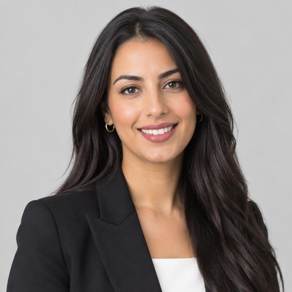 Studio portrait of a businesswoman of North African descent