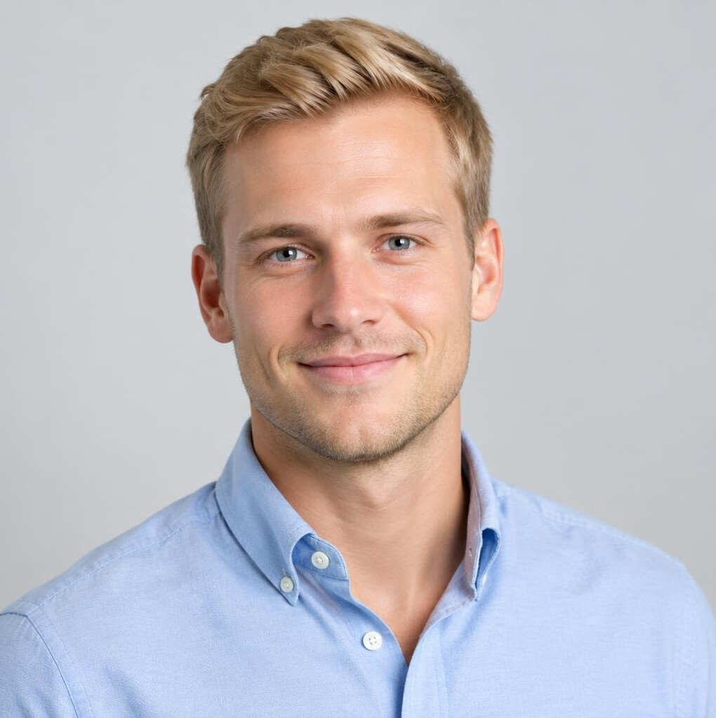 Studio portrait of a young businessman consultant